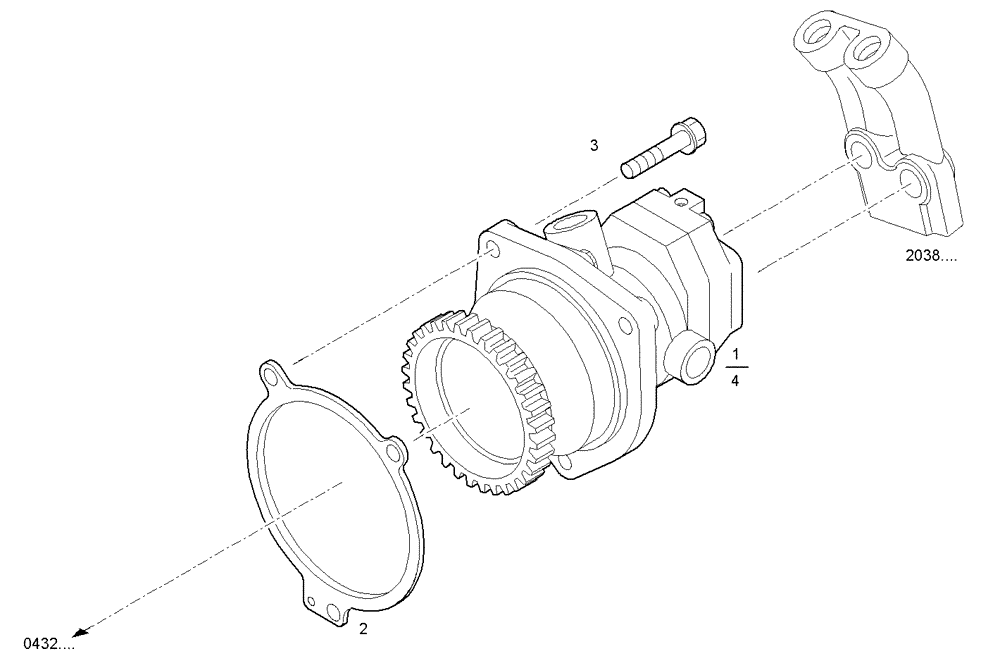 Схема запчастей Case IH F3AE0684L E906 - (2010.044) - FUEL PUMP 