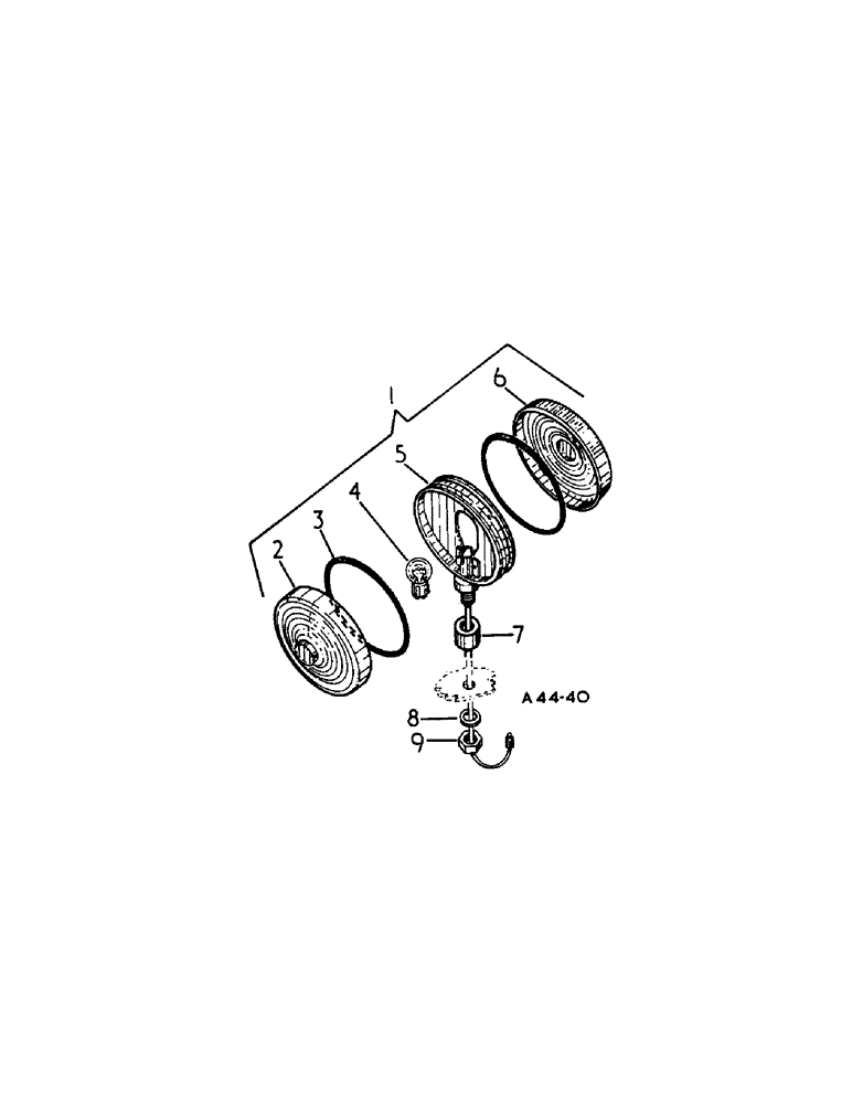 Схема запчастей Case IH 354 - (3-25[A]) - ELECTRICAL, FLASHER LIGHT, USA MARKET, AUSTRIAN & DELUXE LIGHTING, MACHINES W/SAFETY CAB OR FRAME (06) - ELECTRICAL SYSTEMS