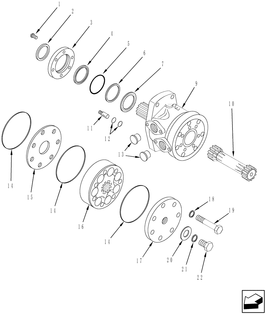 Схема запчастей Case IH 2588 - (35.760.03) - FEEDER REVERSER MOTOR - HYDRAULIC (35) - HYDRAULIC SYSTEMS