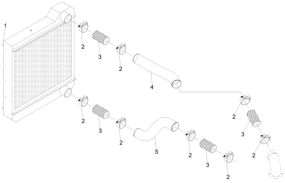 Схема запчастей Case IH A7700 - (C02.07[01]) - Intercooler {QSM11} (01) - ENGINE