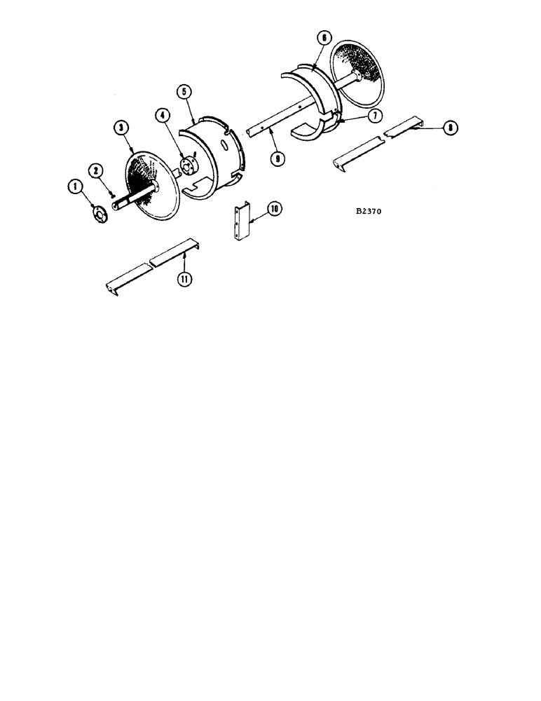 Схема запчастей Case IH 1060 - (152) - ROTATING FAN SCREEN ATTACHMENT (10) - ENGINE