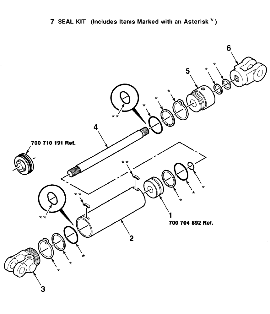 Схема запчастей Case IH 8840 - (09-030) - HYDRAULIC CYLINDER ASSEMBLY (FLOTATION, LEFT) (35) - HYDRAULIC SYSTEMS