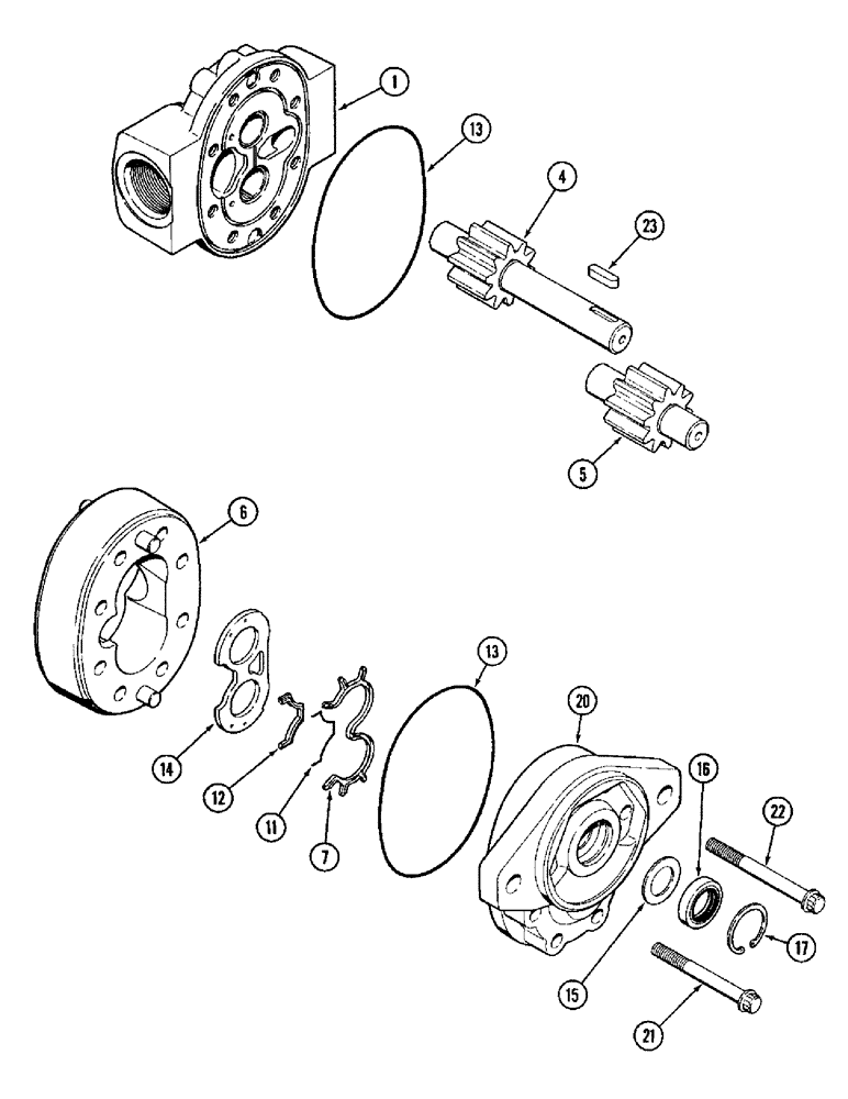 Схема запчастей Case IH 1020 - (8-32) - REEL DRIVE PUMP (08) - HYDRAULICS