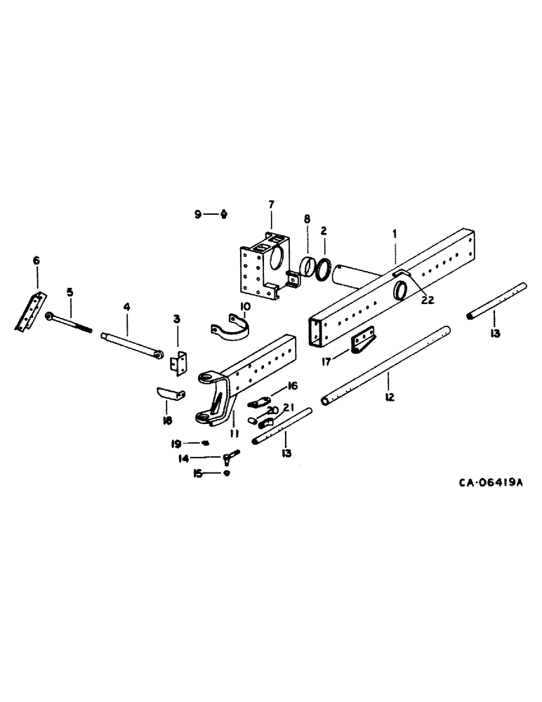 Схема запчастей Case IH 1440 - (15-11) - WHEEL AND TRACTION, POWER GUIDE WHEEL AXLE AND CONNECTIONS, S/N 50024 AND BELOW Wheels & Traction