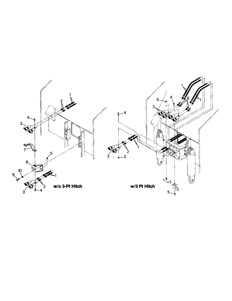 Схема запчастей Case IH CS-360 - (08-18) - HYDRAULIC COUPLER MOUNTINGS (07) - HYDRAULICS