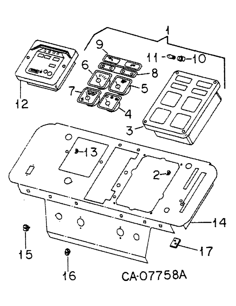 Схема запчастей Case IH 5088 - (11-01) - INSTRUMENTS, INSTRUMENT PANEL AND GAUGES Instruments