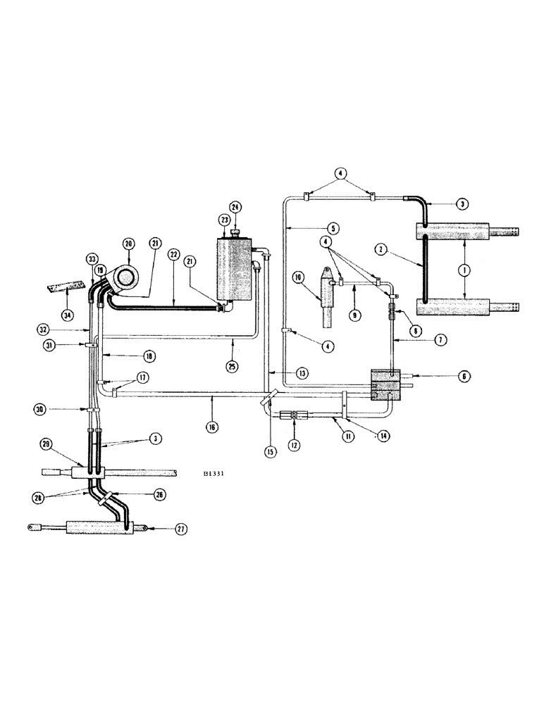 Схема запчастей Case IH 1010 - (236) - HYDRAULIC SYSTEM, BEFORE SERIAL NUMBER 8243201 (35) - HYDRAULIC SYSTEMS