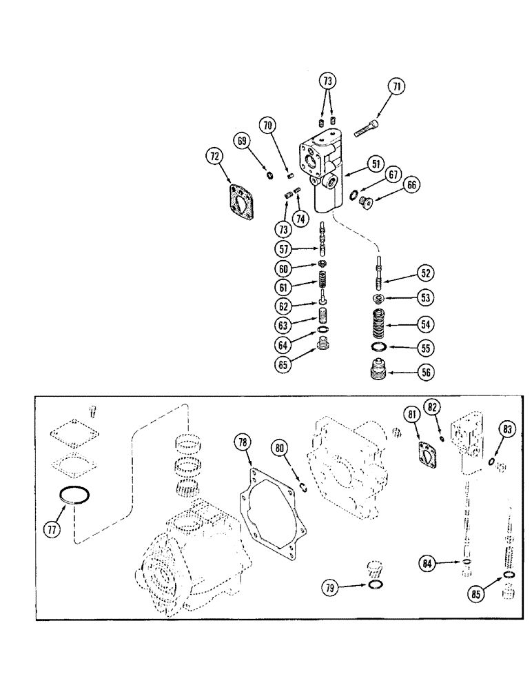 Схема запчастей Case IH 8920 - (8-020) - HYDRAULIC PISTON PUMP ASSEMBLY (CONTD) (08) - HYDRAULICS