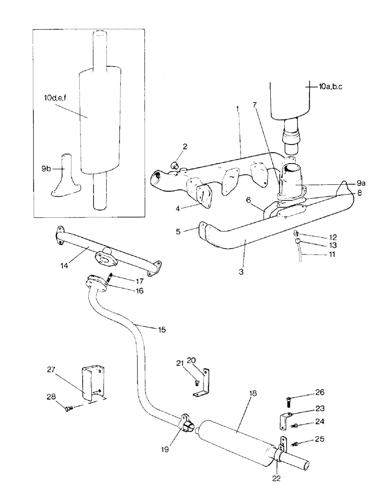 Схема запчастей Case IH 996 - (A12-1) - ENGINE, MANIFOLDS AND SILENCER (01) - ENGINE