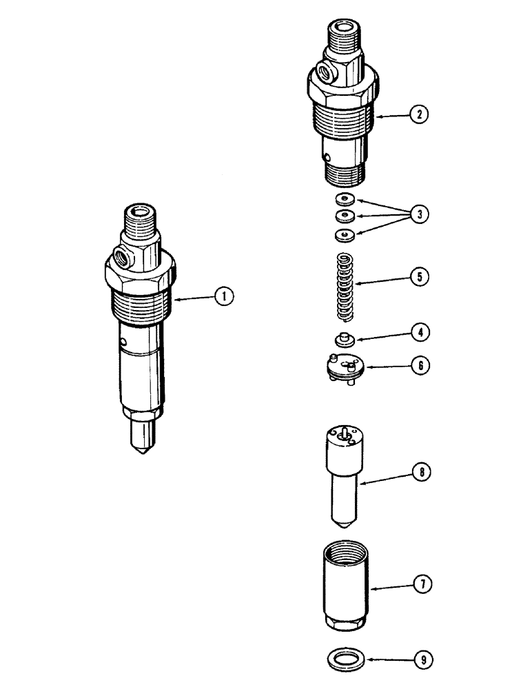 Схема запчастей Case IH 2096 - (3-048) - FUEL INJECTION NOZZLE, 6TA-590 DIESEL ENGINE (03) - FUEL SYSTEM