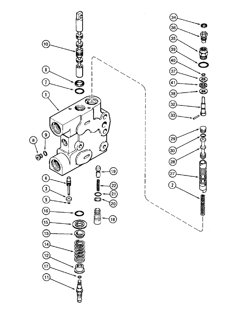 Схема запчастей Case IH 8950 - (8-048) - HYDRAULIC REMOTE VALVE ASSEMBLY, FIRST REMOTE WITH LOAD CHECK (08) - HYDRAULICS