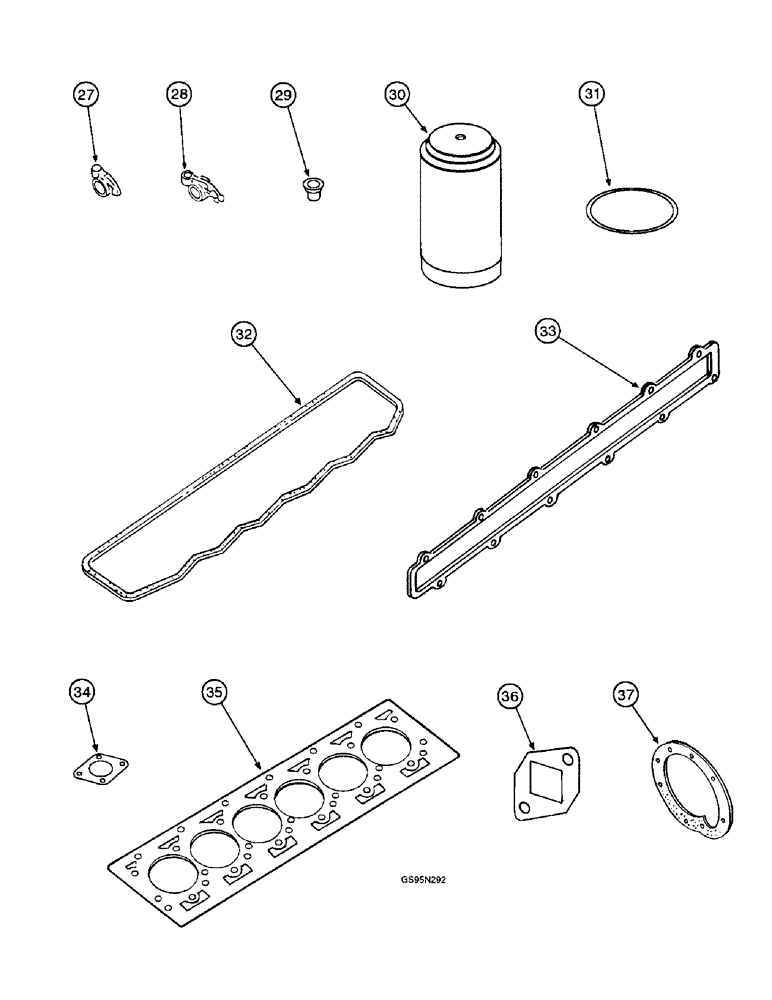 Схема запчастей Case IH D-310 - (5-040) - SERVICE KITS 