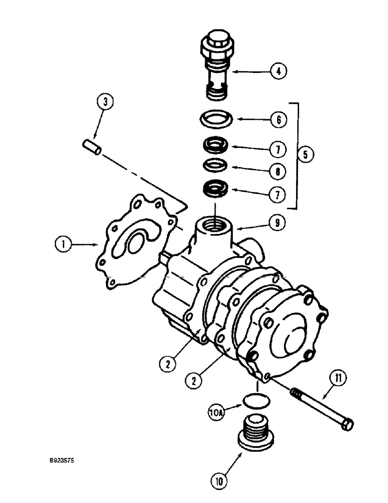 Схема запчастей Case IH 1688 - (6-30) - HYDROSTATIC PUMP, CHARGE PUMP, CORN AND GRAIN COMBINE (03) - POWER TRAIN