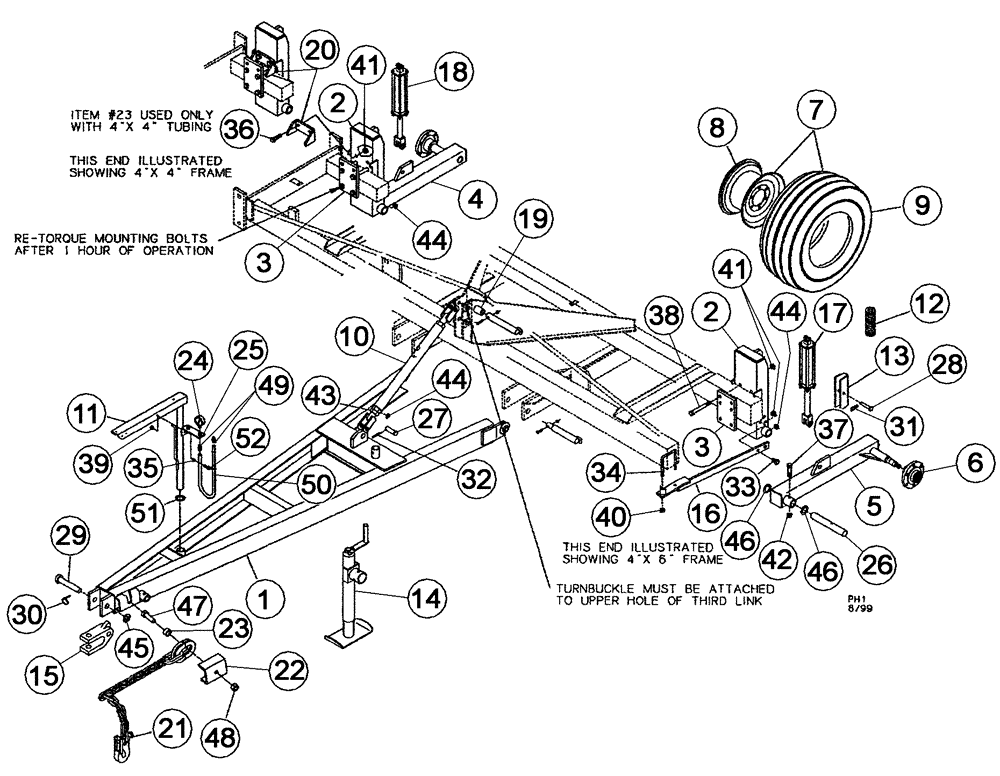 Схема запчастей Case IH 3250 - (39.110.03) - PULL HITCH ASSEMBLY (09) - CHASSIS/ATTACHMENTS