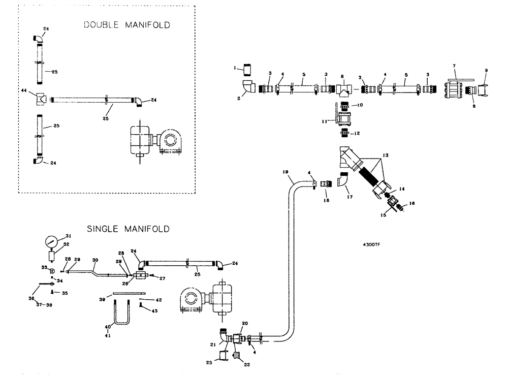 Схема запчастей Case IH 5300 - (75.200.20) - TANK FITTINGS (09) - CHASSIS/ATTACHMENTS