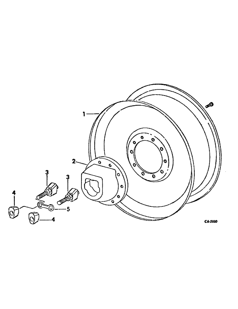 Схема запчастей Case IH 1586 - (15-04) - WHEEL AND TRACTION, OUTER DUAL REAR WHEELS Wheels & Traction