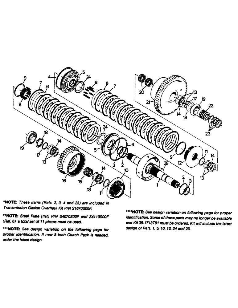 Схема запчастей Case IH 9130 - (04-63) - 8 INCH CLUTCH PACK ASSEMBLY (04) - Drive Train