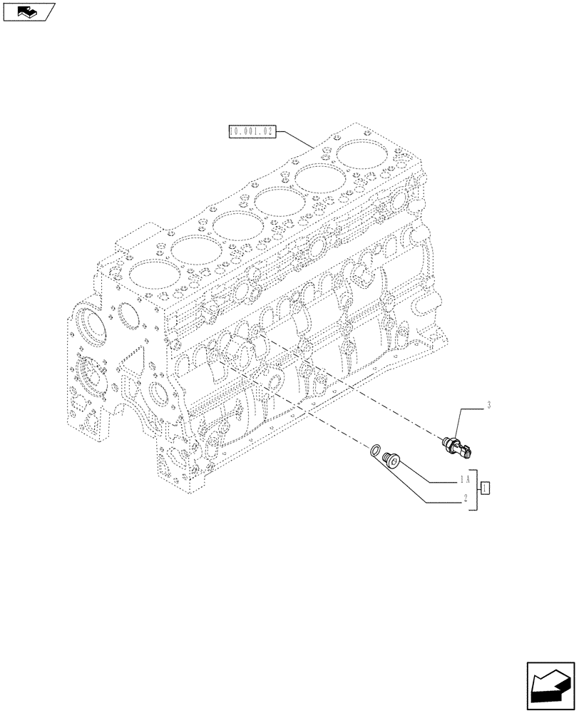 Схема запчастей Case IH F4GE9684B J605 - (55.414.01) - MOTOR SENSORS (504175892) (55) - ELECTRICAL SYSTEMS