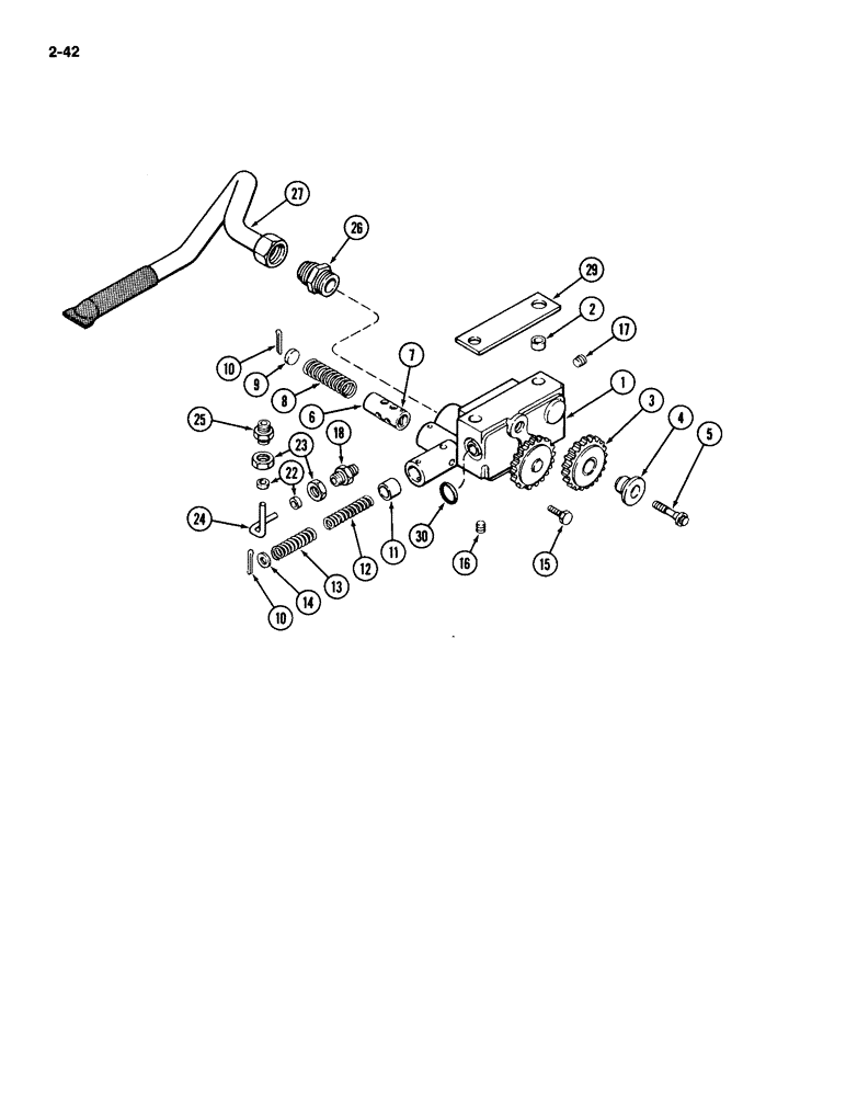 Схема запчастей Case IH 4494 - (2-042) - OIL PUMP, 504BDT DIESEL ENGINE (02) - ENGINE