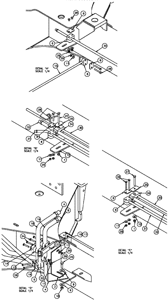 Схема запчастей Case IH 3210 - (06-010[03]) - STEEL LINES GROUP Hydraulic Plumbing