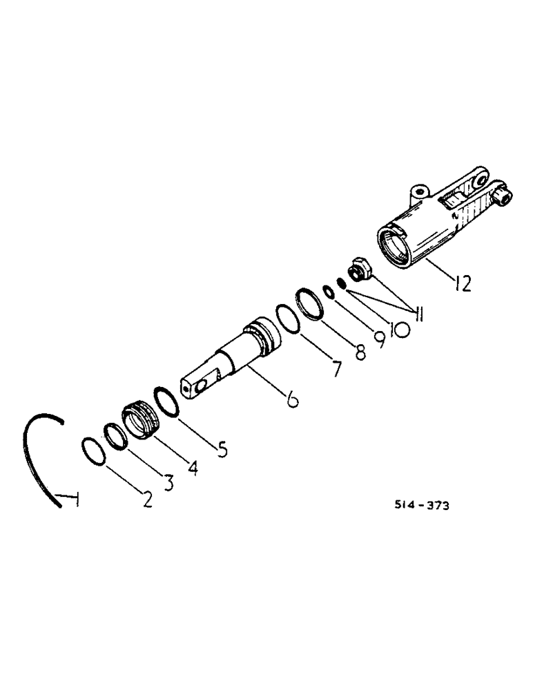 Схема запчастей Case IH 454 - (07-14) - MOTOR SERVO CYLINDER (04) - Drive Train