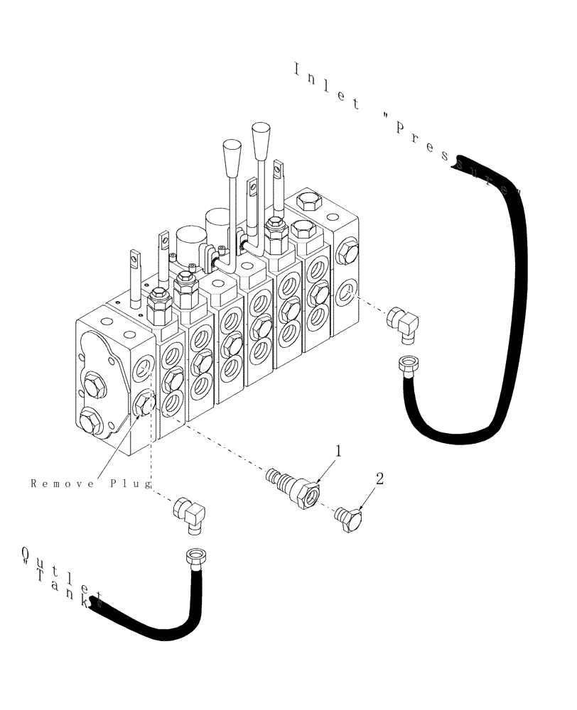 Схема запчастей Case IH BHX1114 - (37) - POWER BEYOND CLOSED CENTER KIT 