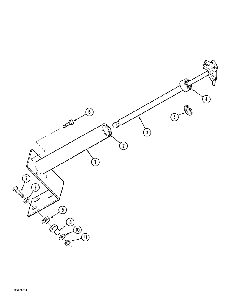 Схема запчастей Case IH 9370 QUADTRAC - (5-004) - STEERING COLUMN LOWER SHAFT (05) - STEERING