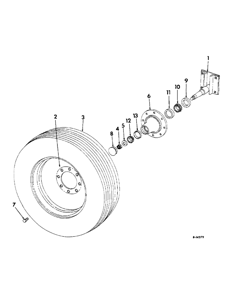 Схема запчастей Case IH 2-PR - (030B) - MAIN WHEEL AND AXLE, 1963 AND ABOVE (25) - FRONT AXLE SYSTEM