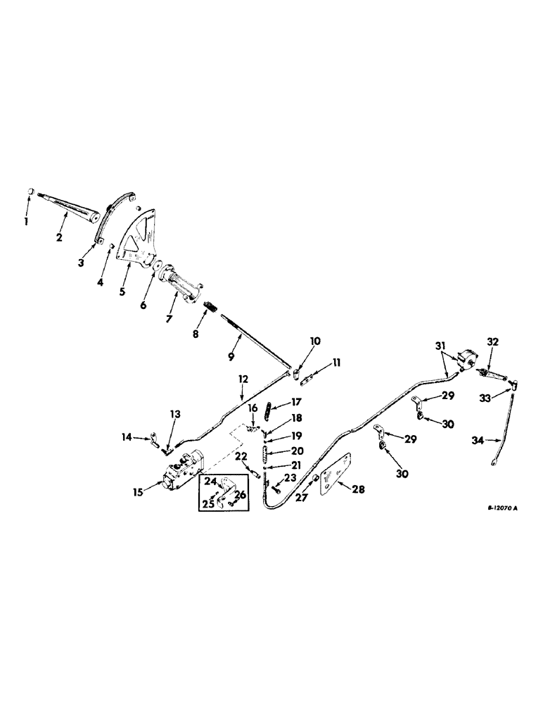 Схема запчастей Case IH 230 - (340) - ATTACHMENTS, TEL-A-DEPTH VALVE, CONTROLS, ROCKSHAFT DRIVE UNIT AND CONNECTIONS Attachments