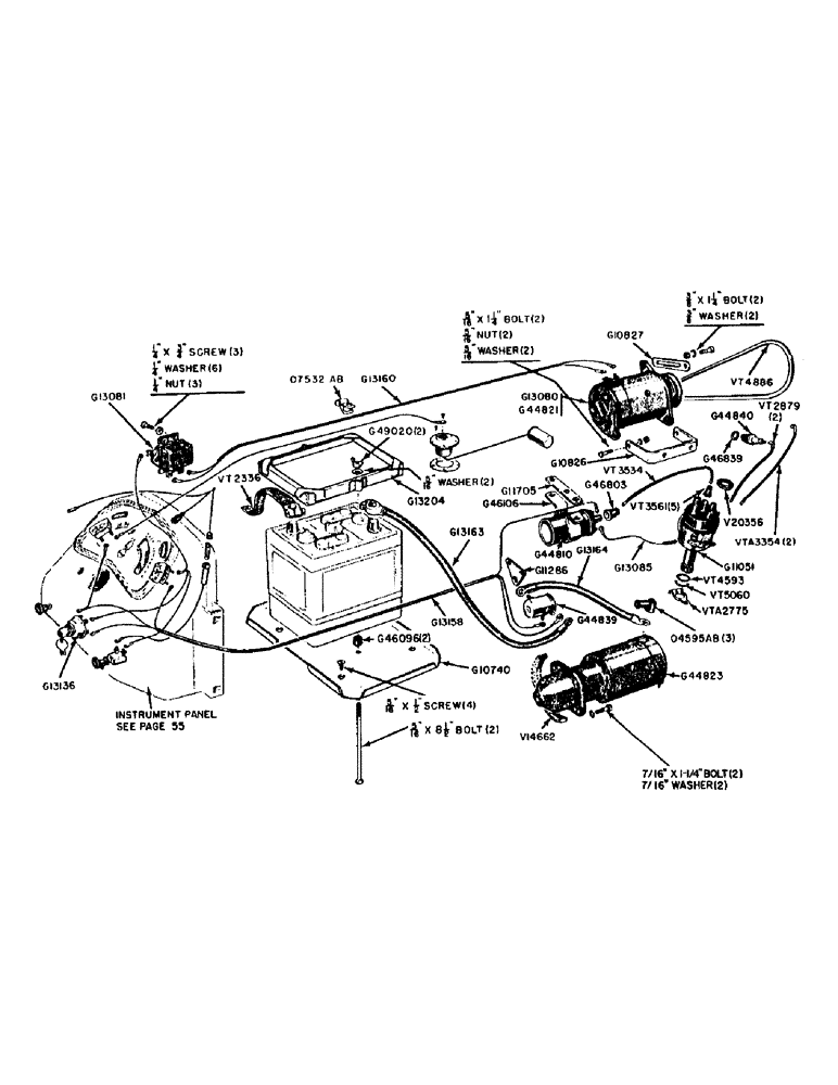 Схема запчастей Case IH 320 - (044) - ELECTRICAL SYSTEM 6 VOLT, BATTERY, GENERATOR, IGNITION AND STARTING MOTOR (04) - ELECTRICAL SYSTEMS