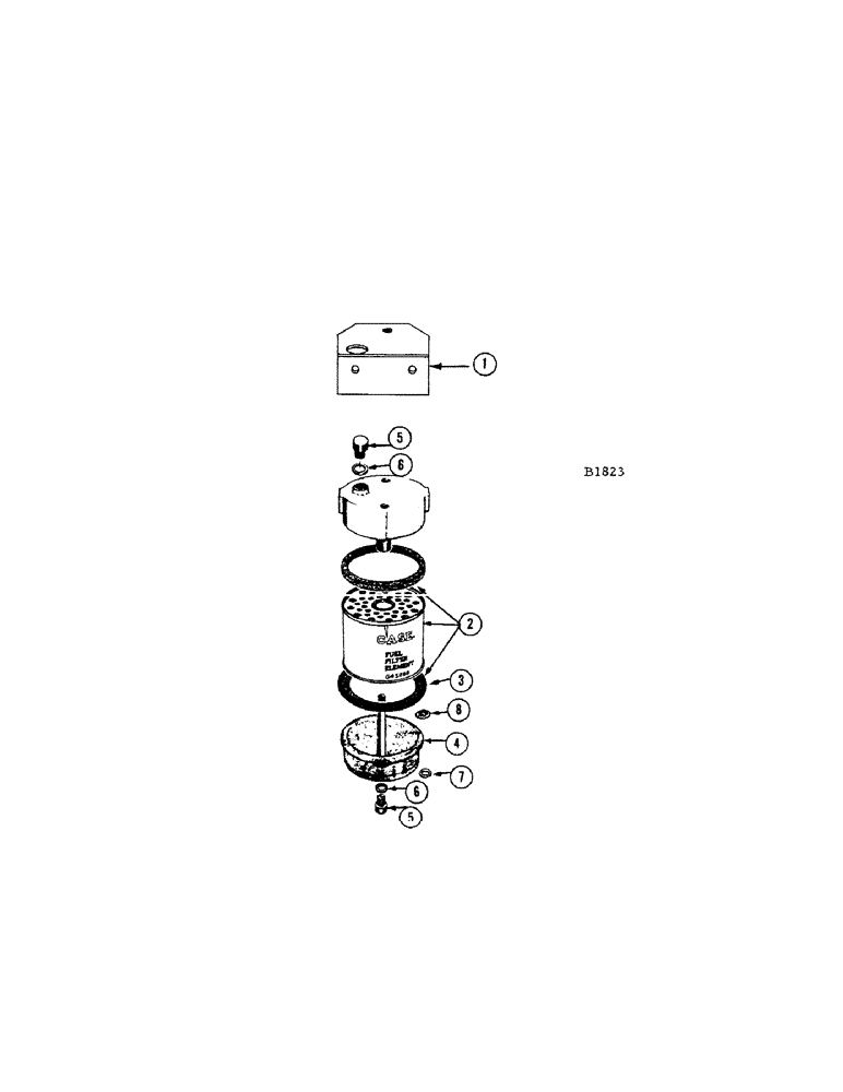 Схема запчастей Case IH 660 - (332[A]) - SECOND STAGE FUEL FILTER 