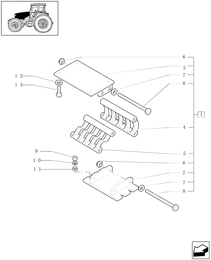 Схема запчастей Case IH JX1090U - (1.83.0[04]) - HOODS (08) - SHEET METAL