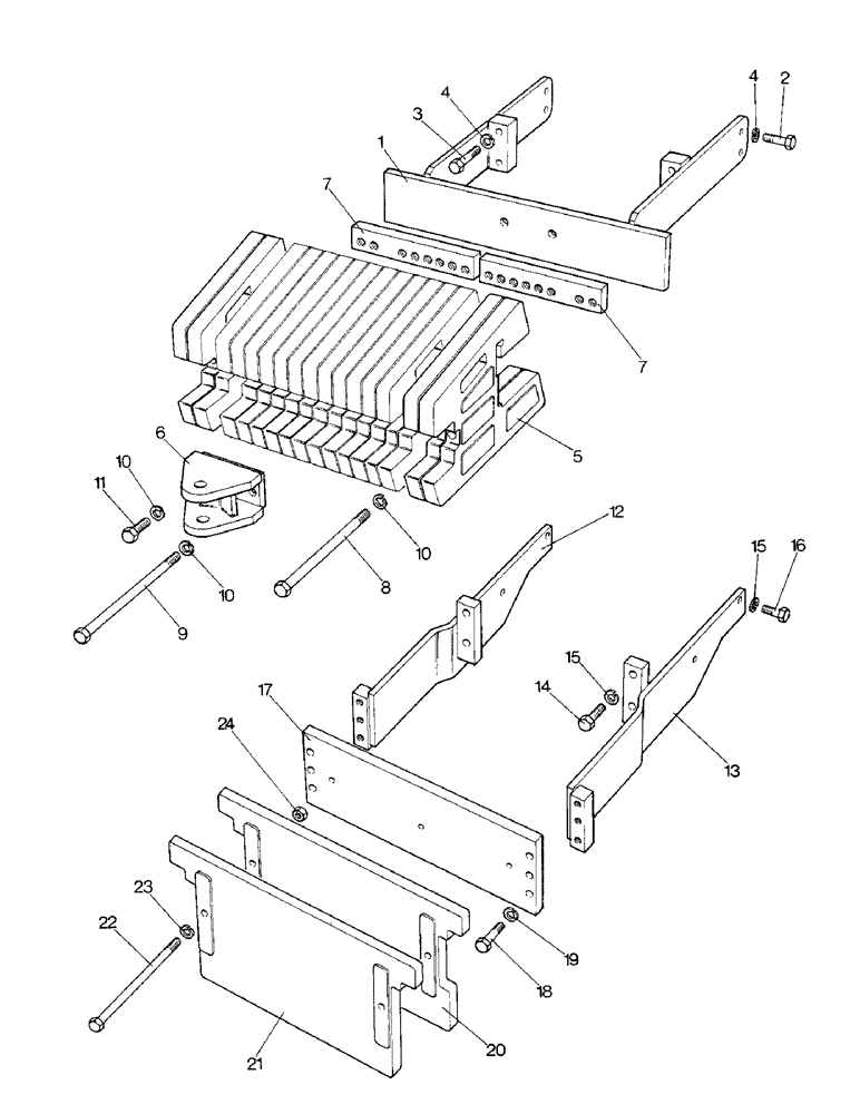 Схема запчастей Case IH 1690 - (T05-1) - FRONT BALLAST WEIGHTS (11) - WHEELS & WEIGHTS