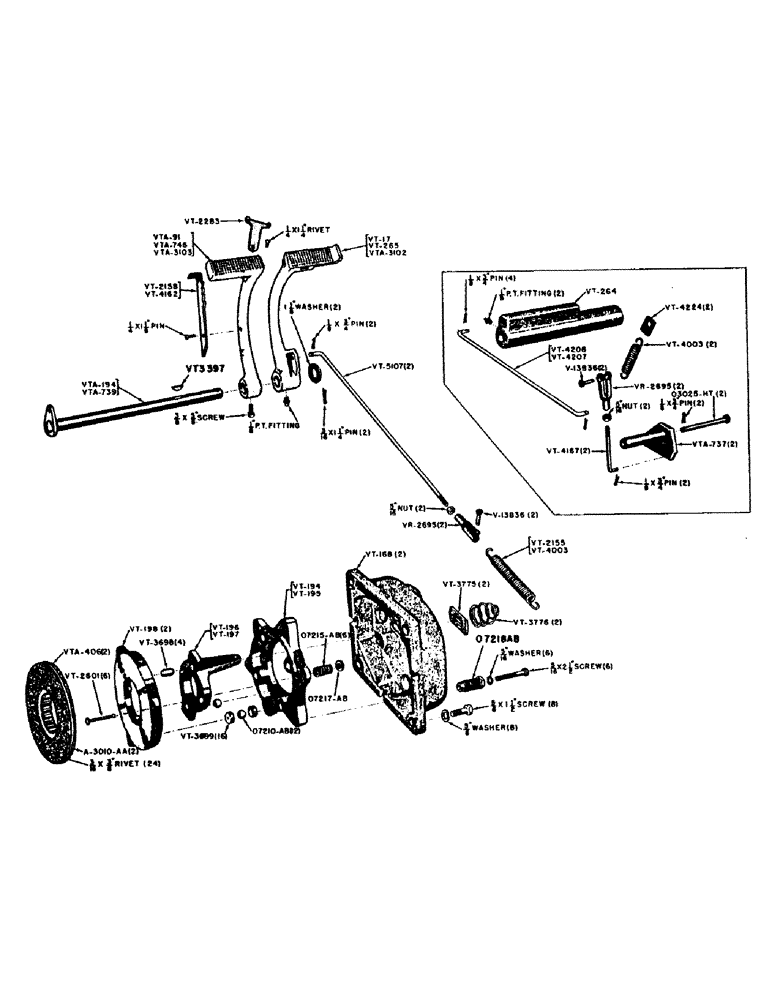 Схема запчастей Case IH VAC11-SERIES - (064) - VAC, VA AND VAO DISC TYPE BRAKE ASSEMBLIES (06) - POWER TRAIN