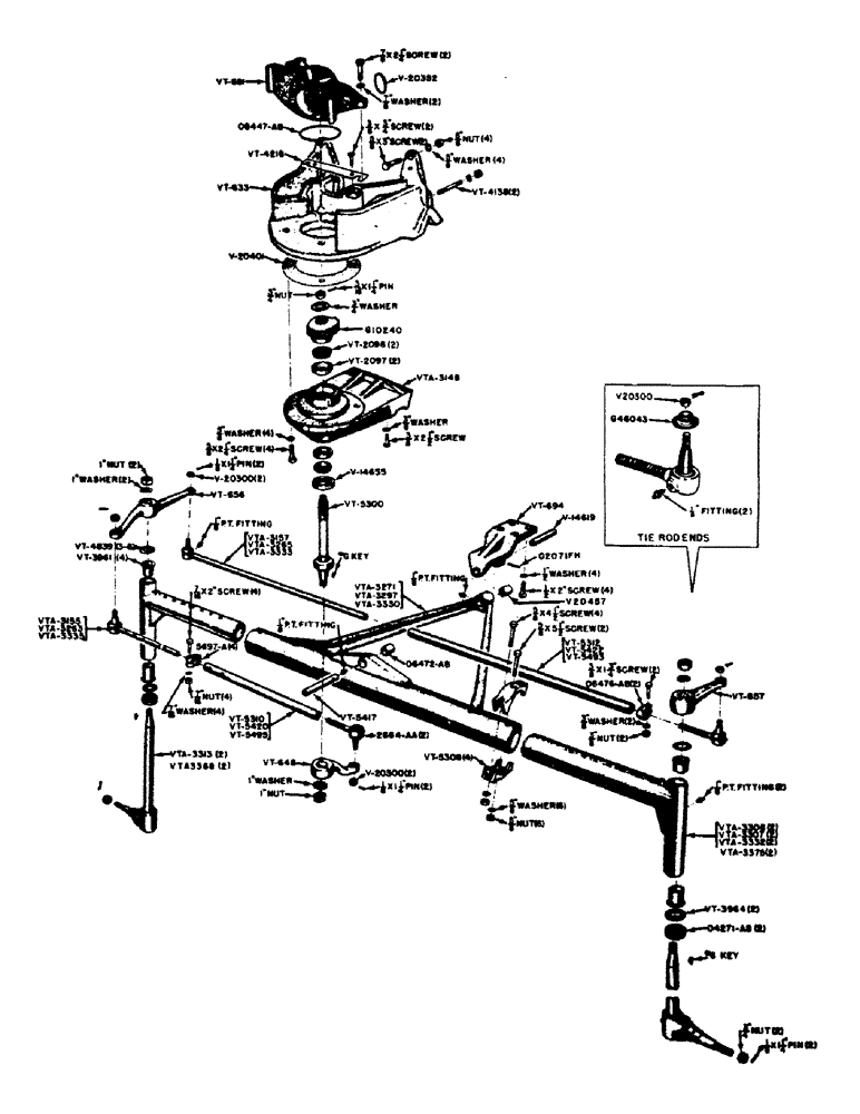 Схема запчастей Case IH VAC11-SERIES - (098) - VAC-13 AND VAC-14 ADJUSTABLE FRONT AXLES (06) - POWER TRAIN