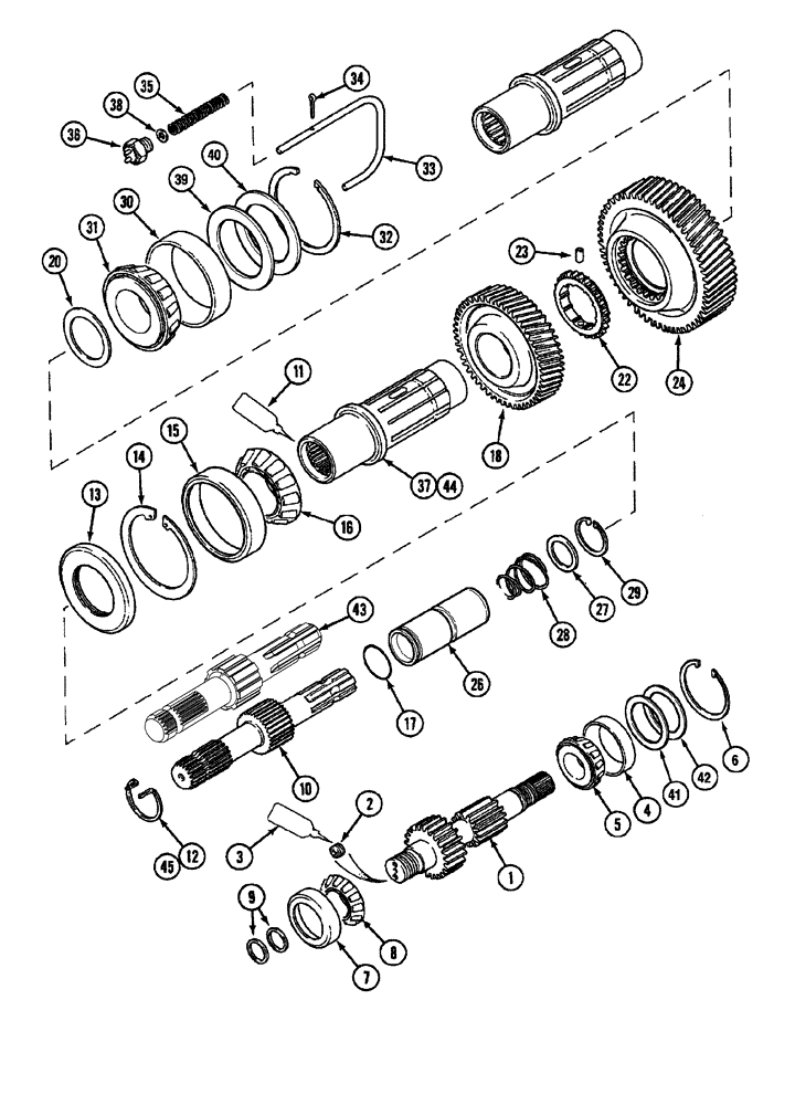 Схема запчастей Case IH MX100 - (06-31) - P.T.O. REVERSIBLE 540/1000 R.P.M.- N.A ONLY (06) - POWER TRAIN