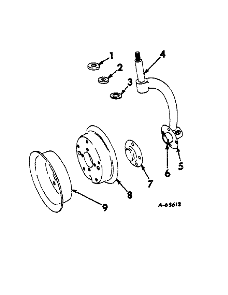 Схема запчастей Case IH 200 - (F-14) - CASTER WHEEL, FOR USE W/HAY CONDITIONER 