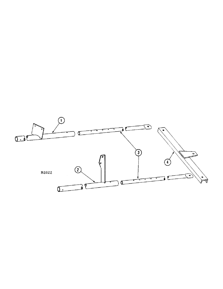 Схема запчастей Case IH 200 - (60) - BALE LAUNCHER ATTACHMENT, DOUBLE WAGON HITCH 