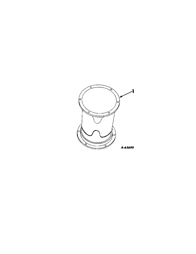 Схема запчастей Case IH 55 - (B-25[A]) - SPOUT EXTENSION 12 IN. & 18 IN. (70) - EJECTION