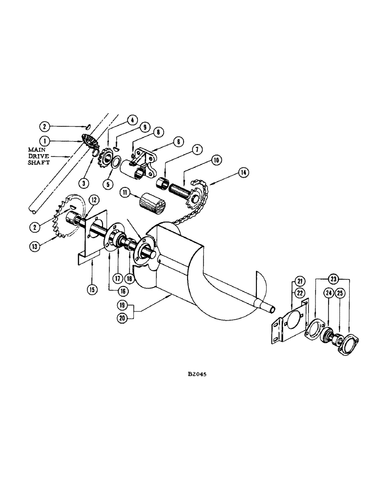 Схема запчастей Case IH F345 - (68) - CROSS AUGER (58) - ATTACHMENTS/HEADERS