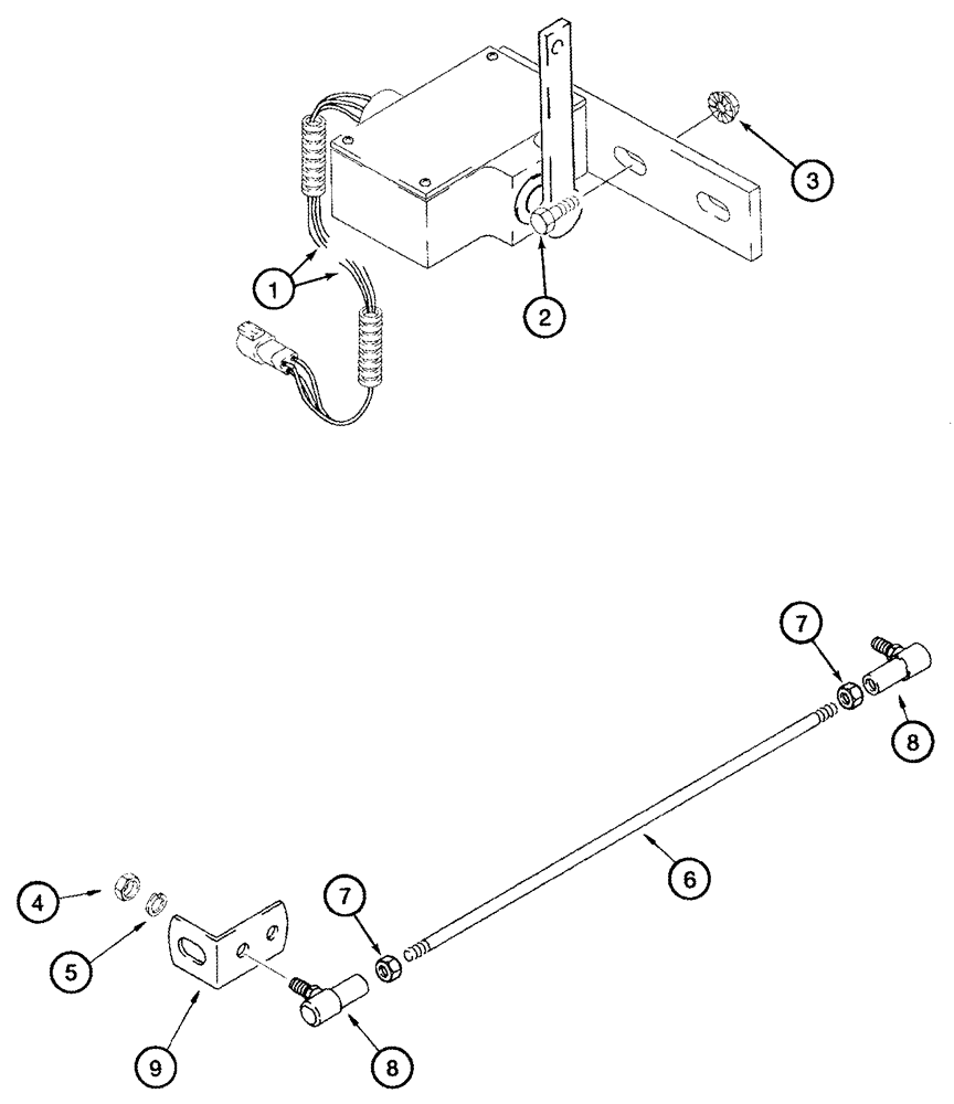 Схема запчастей Case IH 2377 - (04-24) - POTENTIOMETER, FEEDER POSITION - MOUNTING - YIELD MONITOR (06) - ELECTRICAL