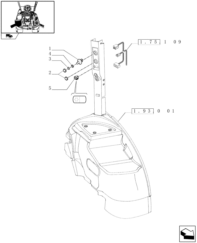 Схема запчастей Case IH MAXXUM 110 - (1.75.1[07]) - HEATING/AIR CONDITIONING CONTROLS (06) - ELECTRICAL SYSTEMS