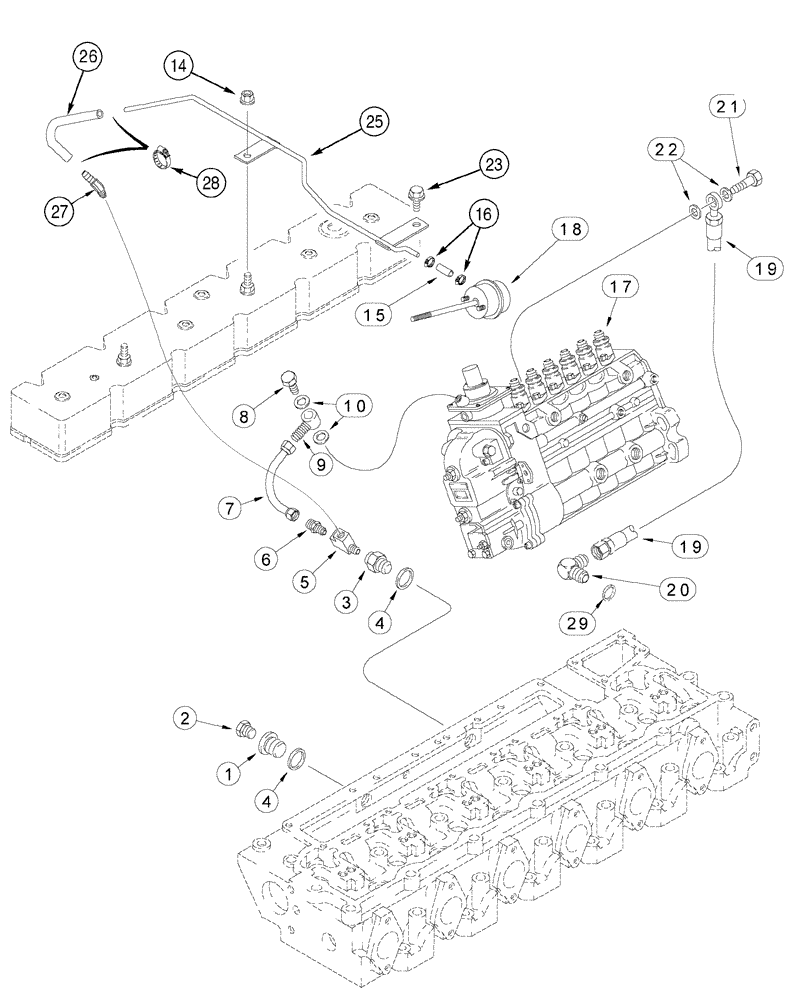 Схема запчастей Case IH MAGNUM 255 - (03-02) - ANEROID AND WASTEGATE SYSTEM (03) - FUEL SYSTEM