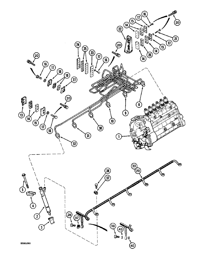 Схема запчастей Case IH 1670 - (3-02) - FUEL INJECTION SYSTEM, 6TA-830 ENGINE (02) - FUEL SYSTEM