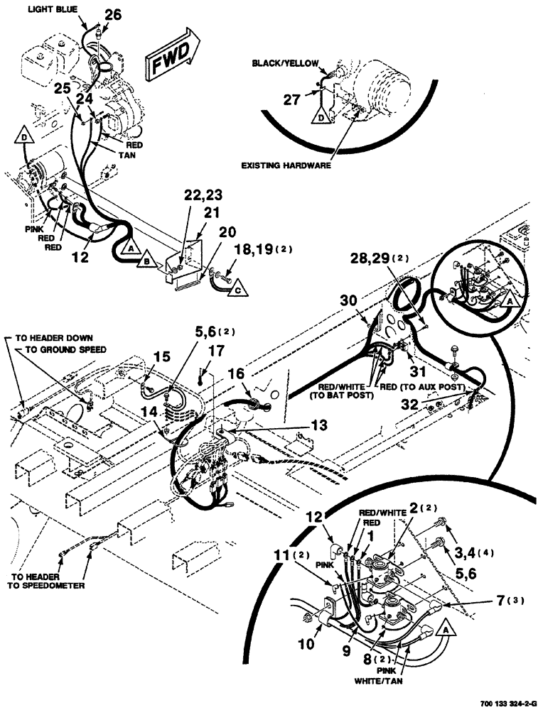 Схема запчастей Case IH 8870 - (04-28) - ENGINE WIRING ASSEMBLY (55) - ELECTRICAL SYSTEMS