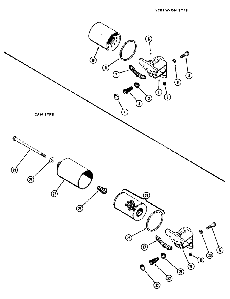 Схема запчастей Case IH 930-SERIES - (039C) - OIL FILTER, (377) SPARK IGNITION ENGINE, SCREW-ON TYPE (02) - ENGINE