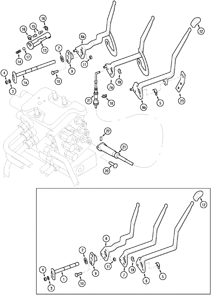 Схема запчастей Case IH MX170 - (08-38) - CONTROLS - REMOTE CONTROL VALVE (35) - HYDRAULIC SYSTEMS