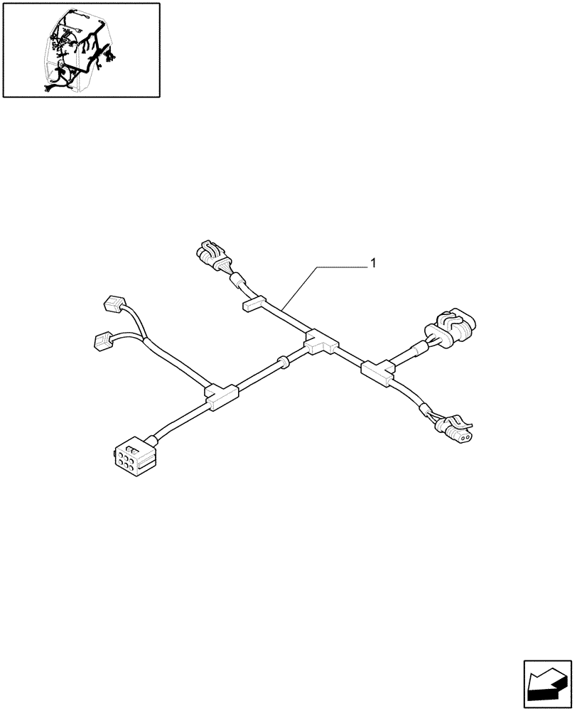 Схема запчастей Case IH MXU135 - (1.91.4/02) - (VAR.100 -112) CREEPER TRANSMISSION FOR TRANSMISSION 24X24 - PUMP CABLE (W/CAB) (10) - OPERATORS PLATFORM/CAB