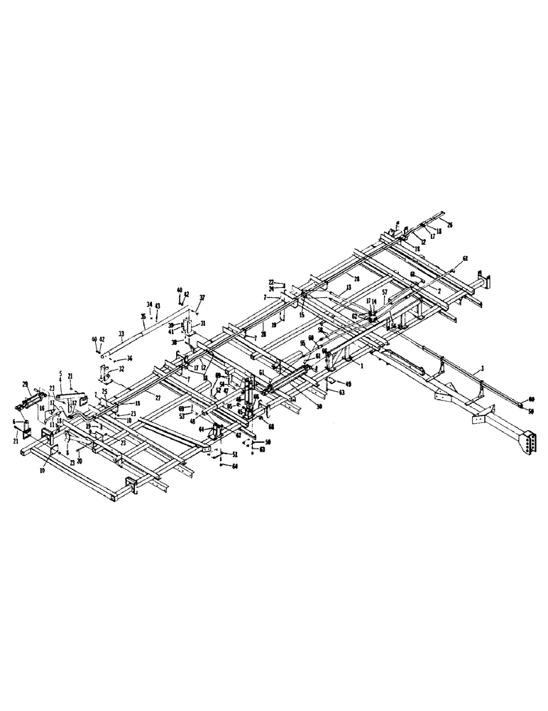 Схема запчастей Case IH 1200M-SERIES - (074) - HYDRAULIC WING LIFT, CYLINDER MOUNT 