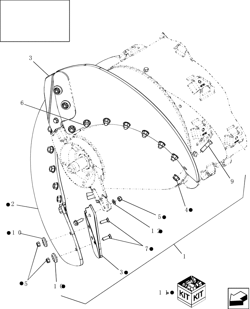 Схема запчастей Case IH 8010 - (66.330.17) - KIT, ROTOR IMPELLER (66) - THRESHING